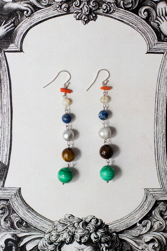 Gemstone earrings