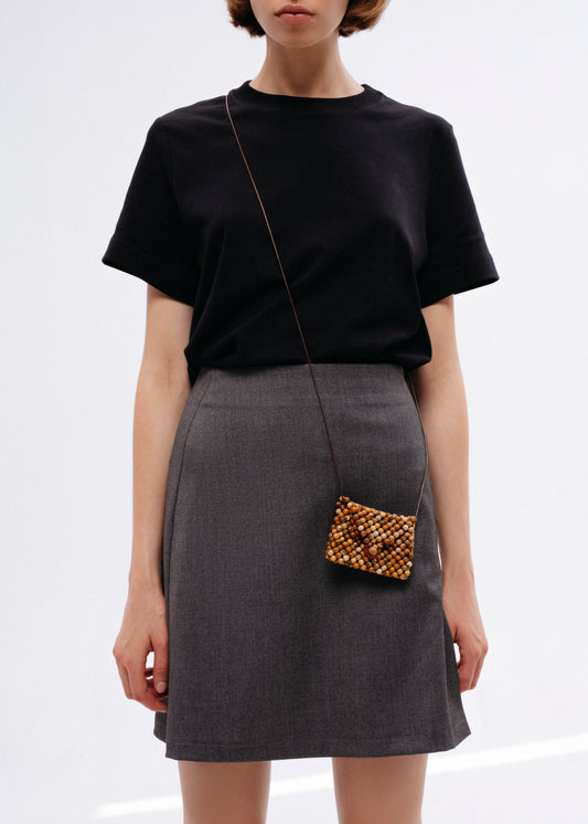 Brown Purse Necklace