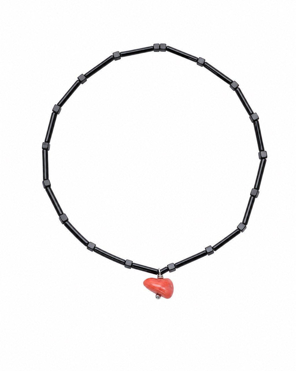 Coral black anklet