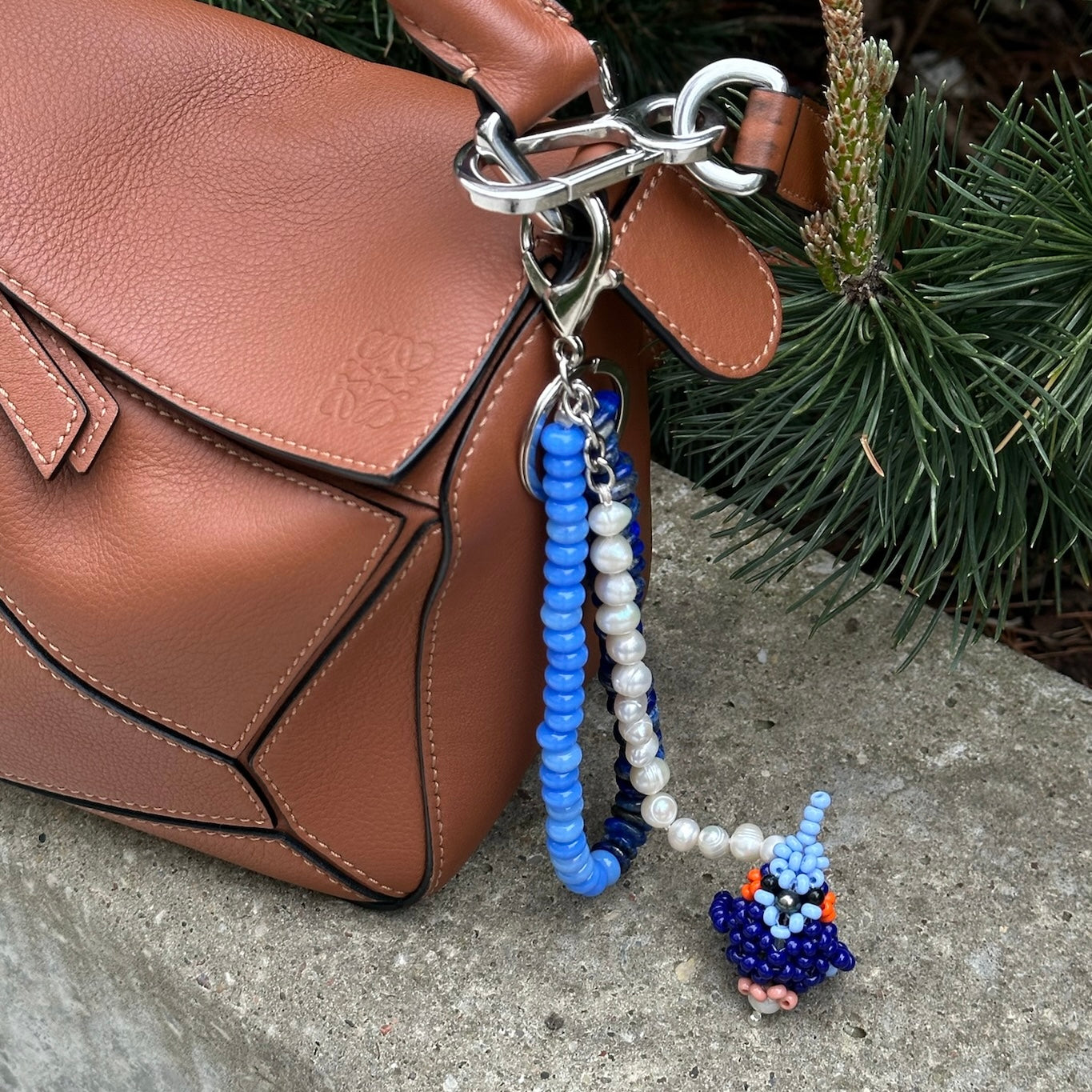 Lapis Bird Key-Ring
