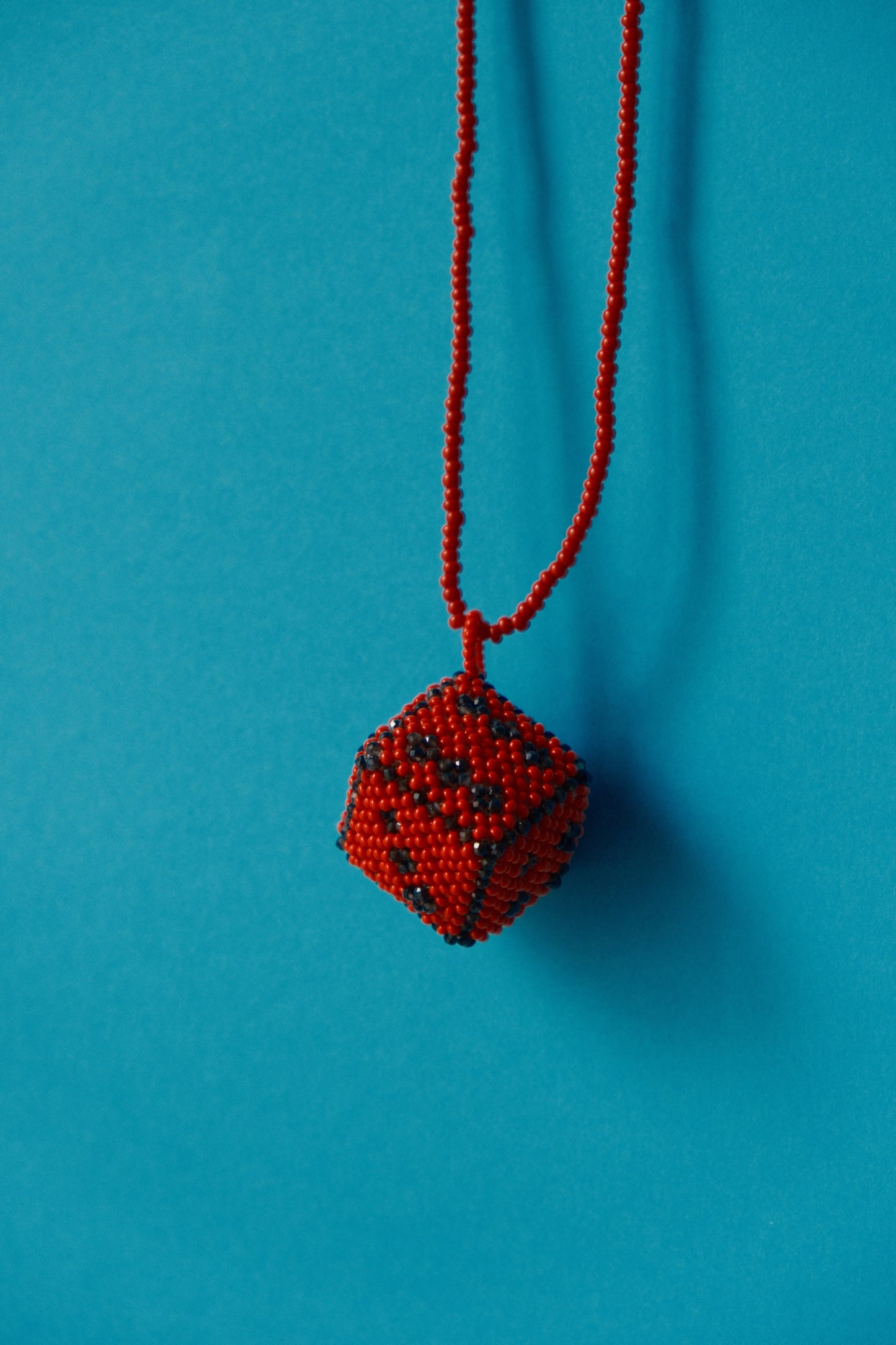 Red beaded necklace