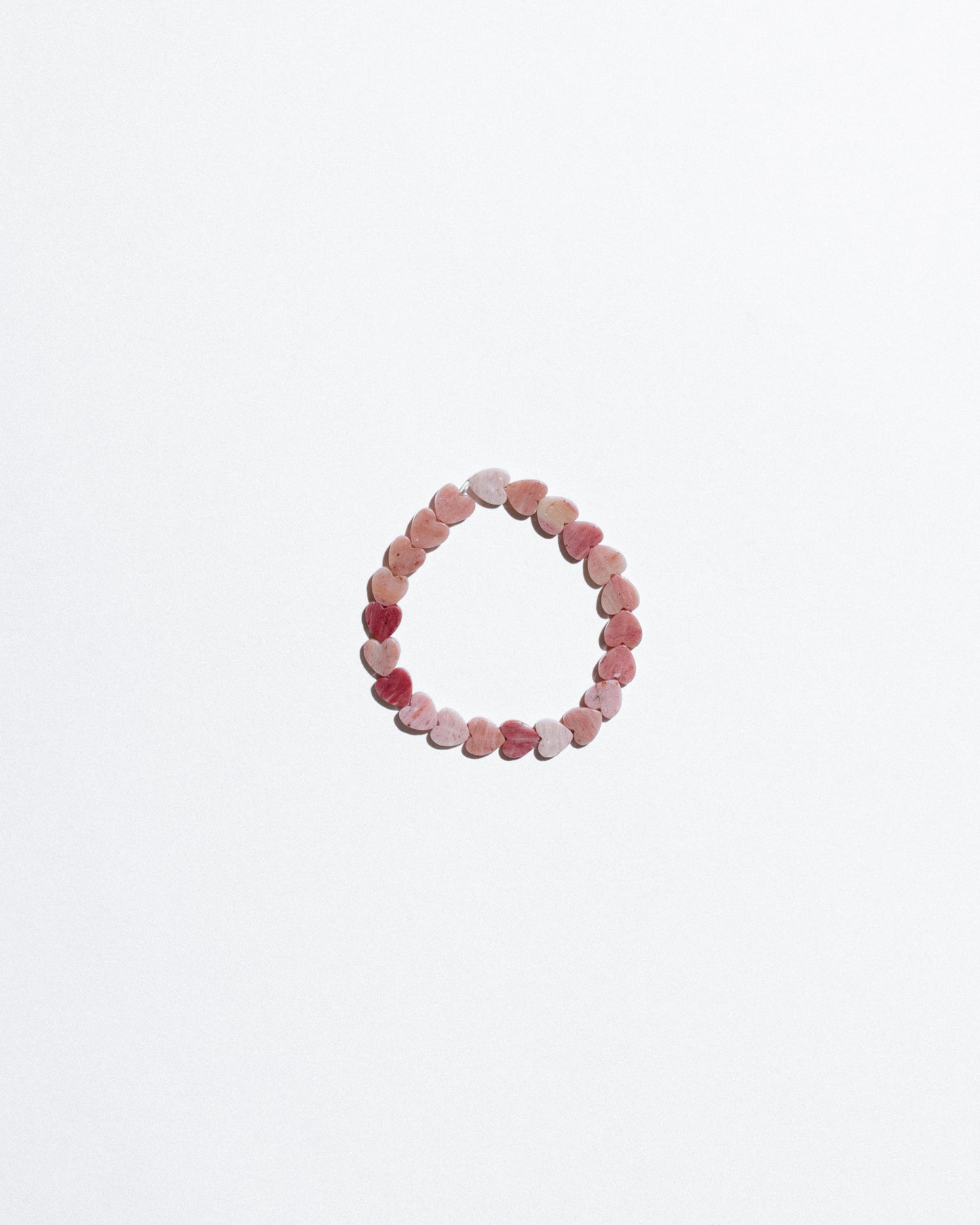 Medium Rhodonite Heart Bracelet