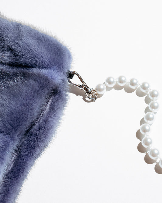 Vintage Mink Pearl Bag