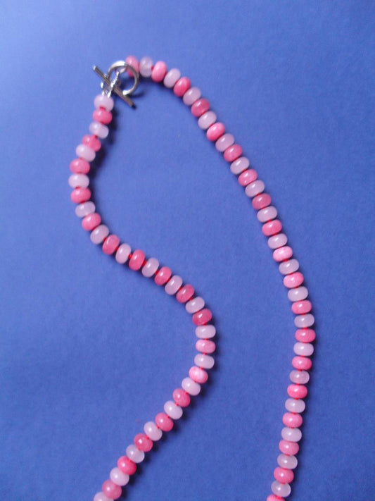 Pink agate Necklace
