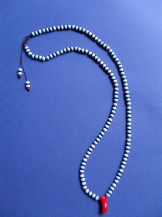 Coral, coconut beads, beads Necklace