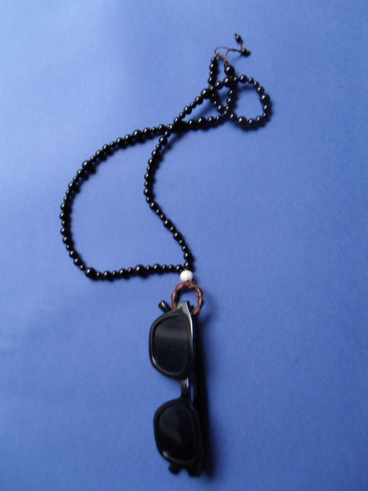 Black onyx Brillenkette