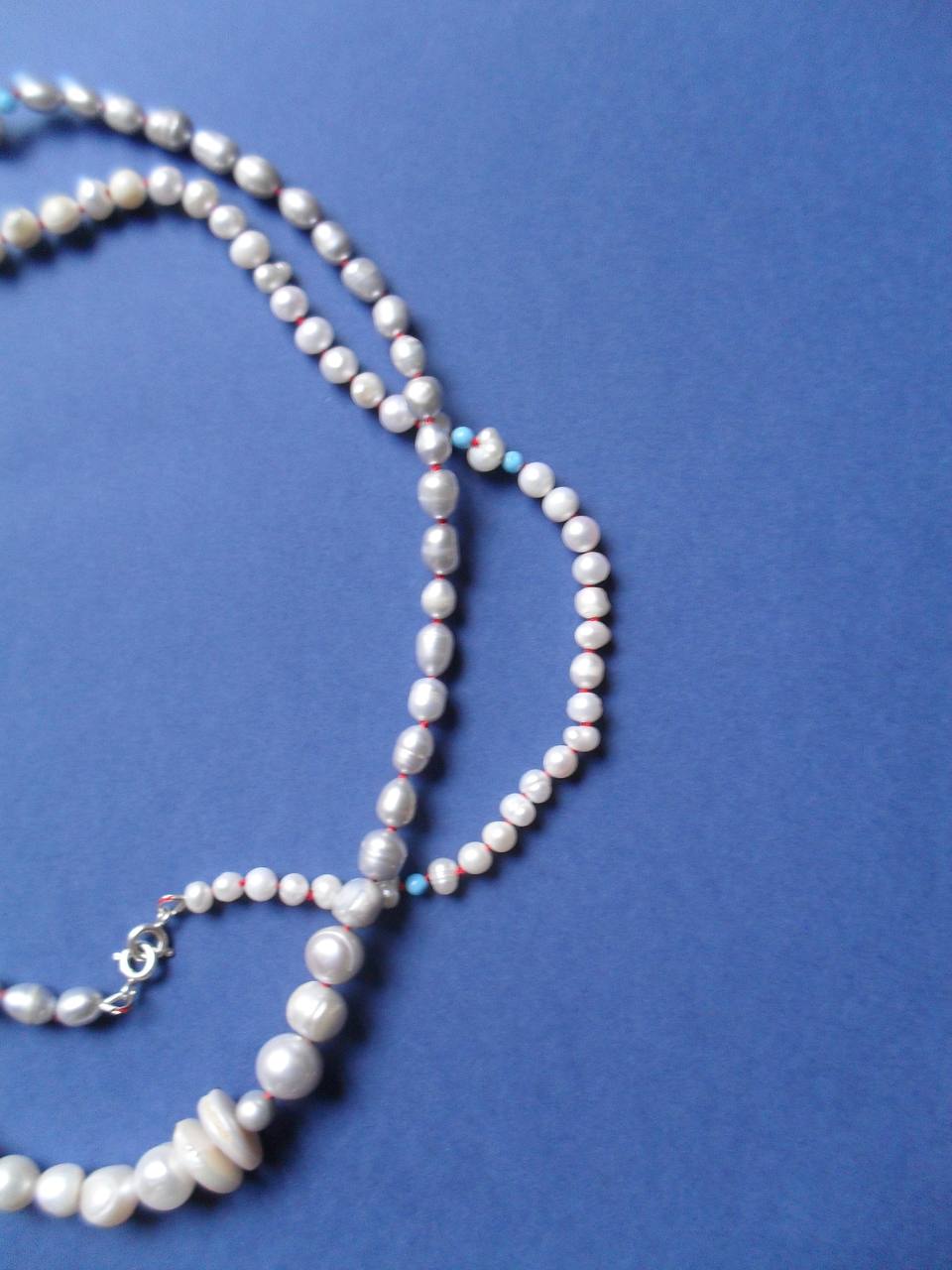 Pearl and turquoise Necklace