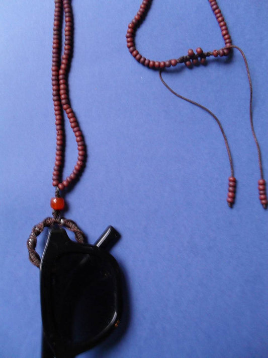 Brown beads Brillenkette