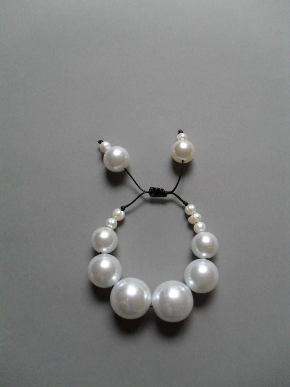 Faux pearl bracelet