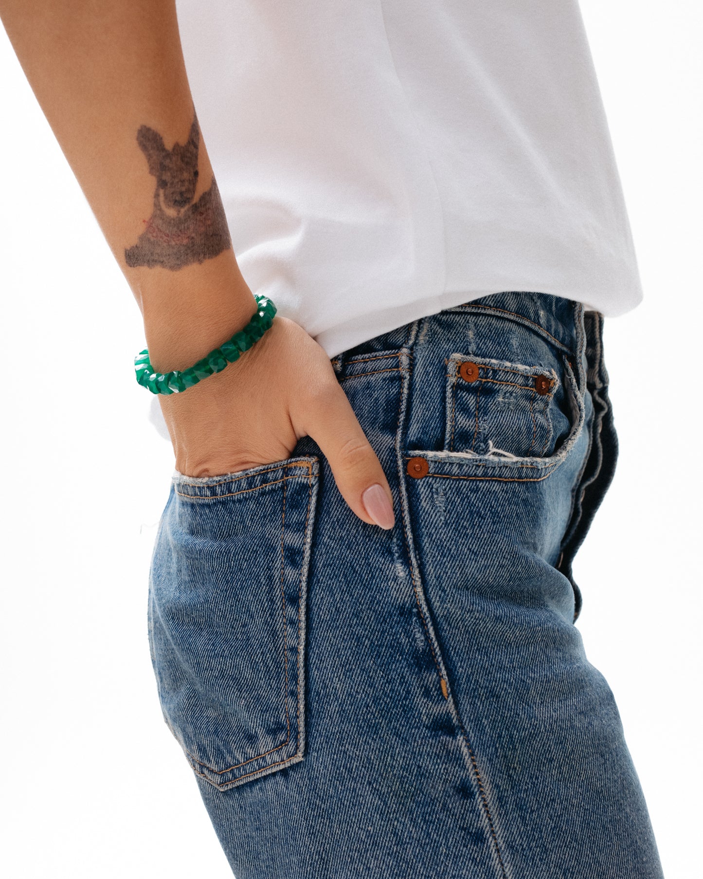 Emerald Agate Bracelet