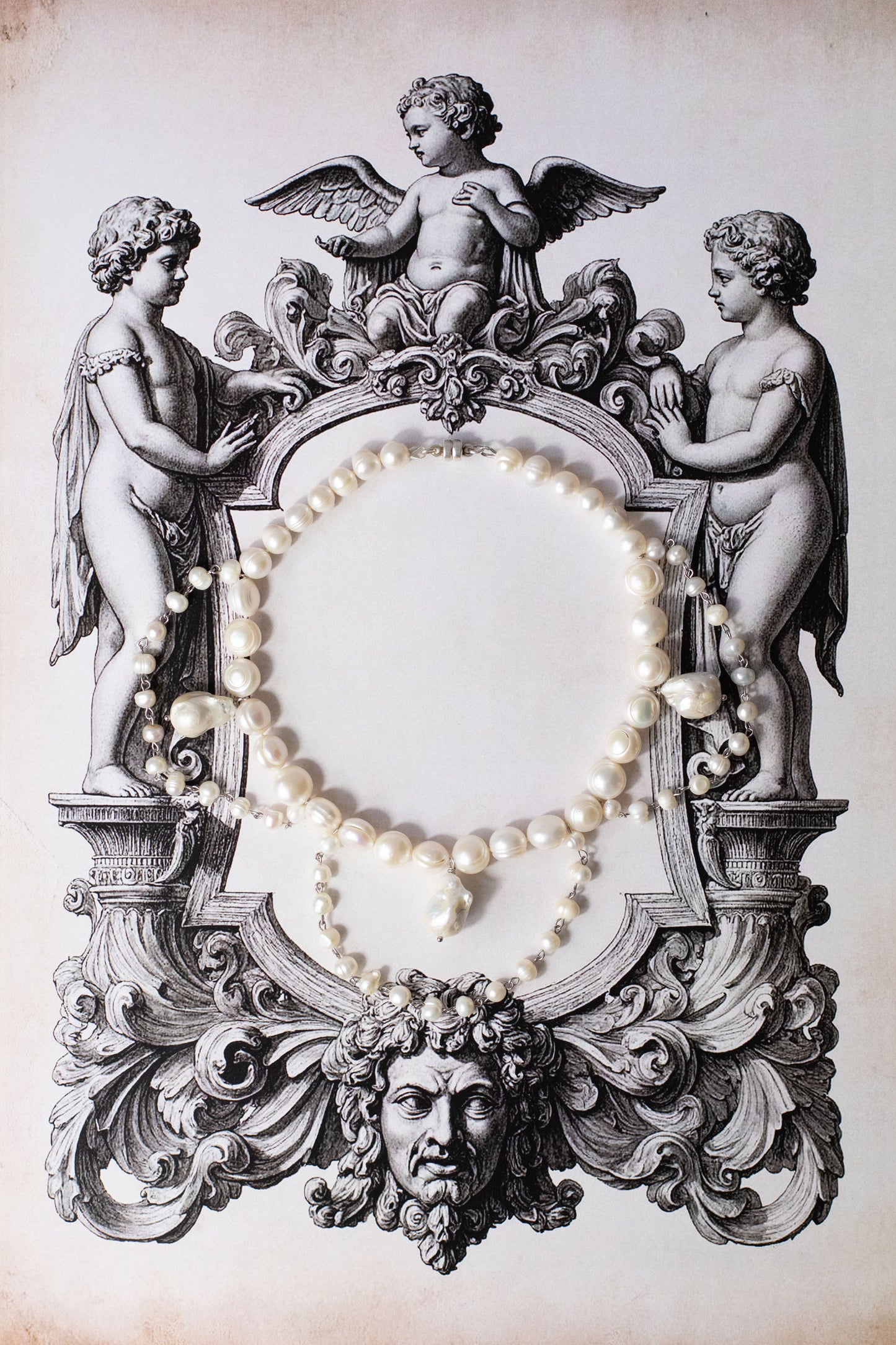 Pearl chandelier