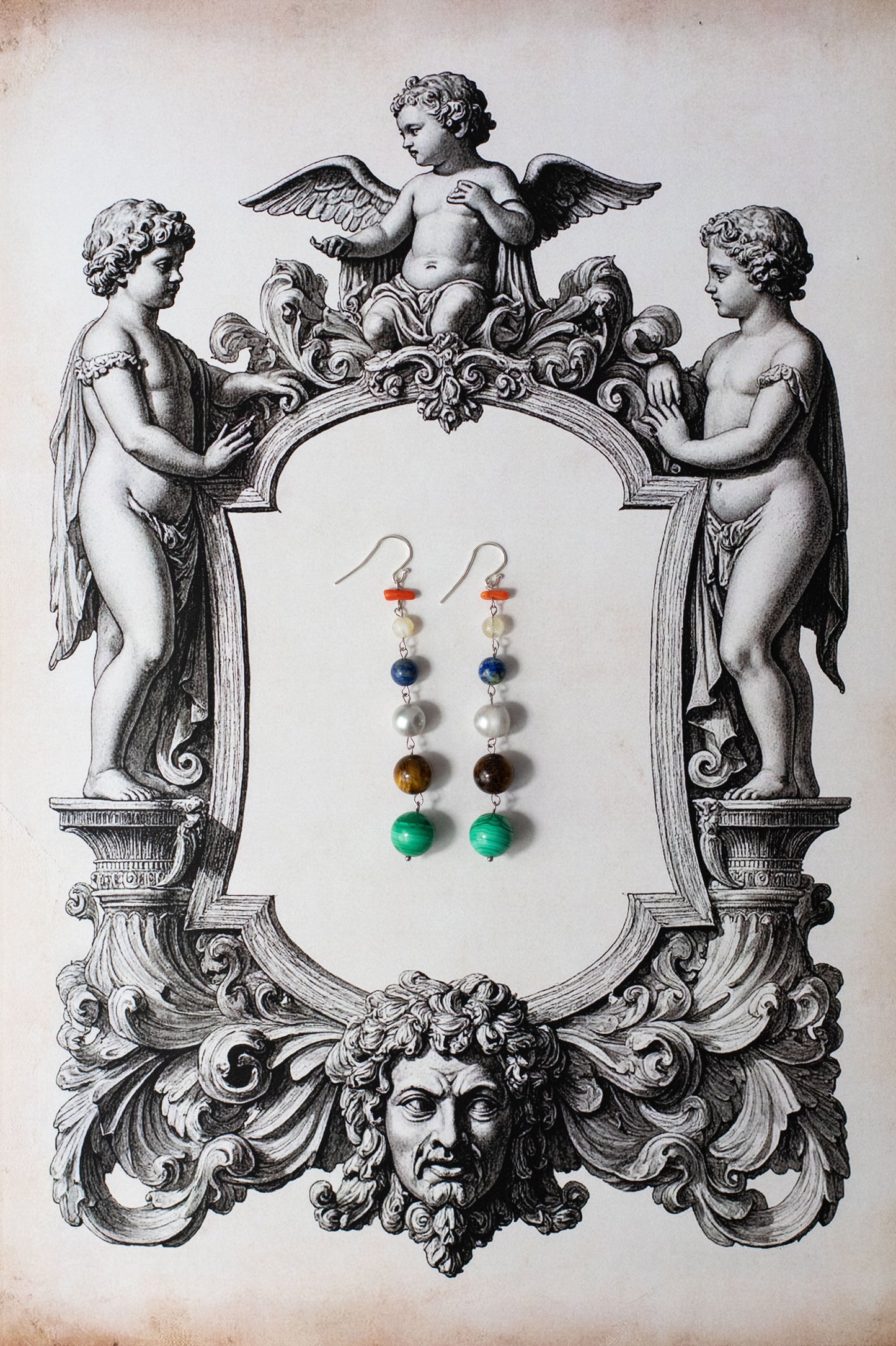 Gemstone earrings