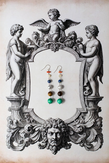 Gemstone earrings