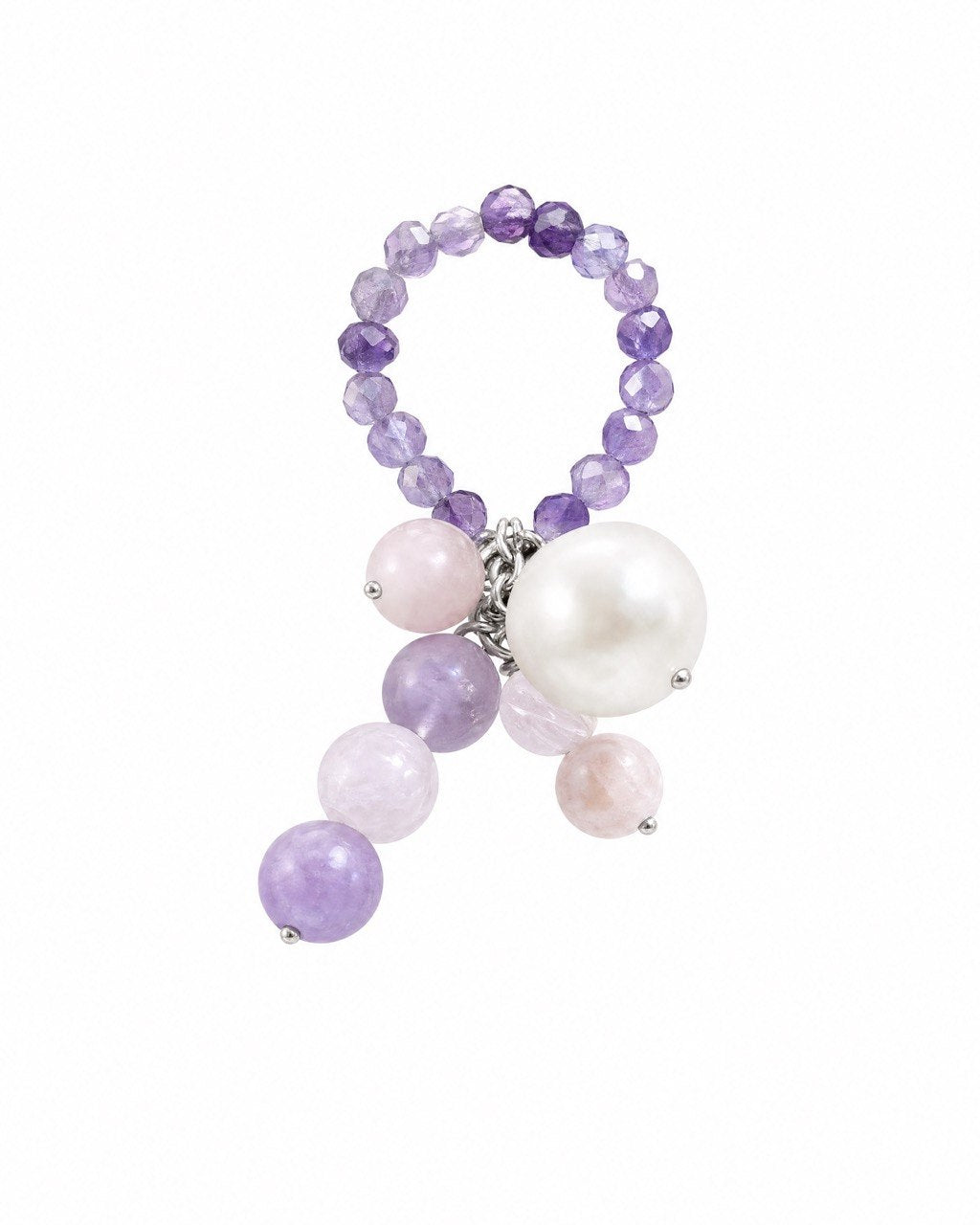 Cosmic Pearl Amethyst ring