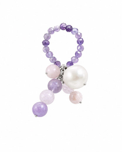 Cosmic Pearl Amethyst ring