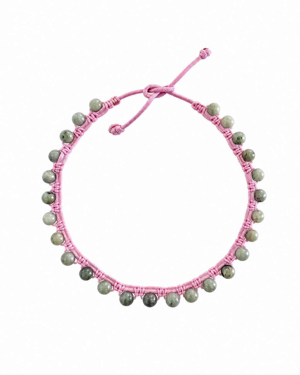 Itsky necklace grey/pink