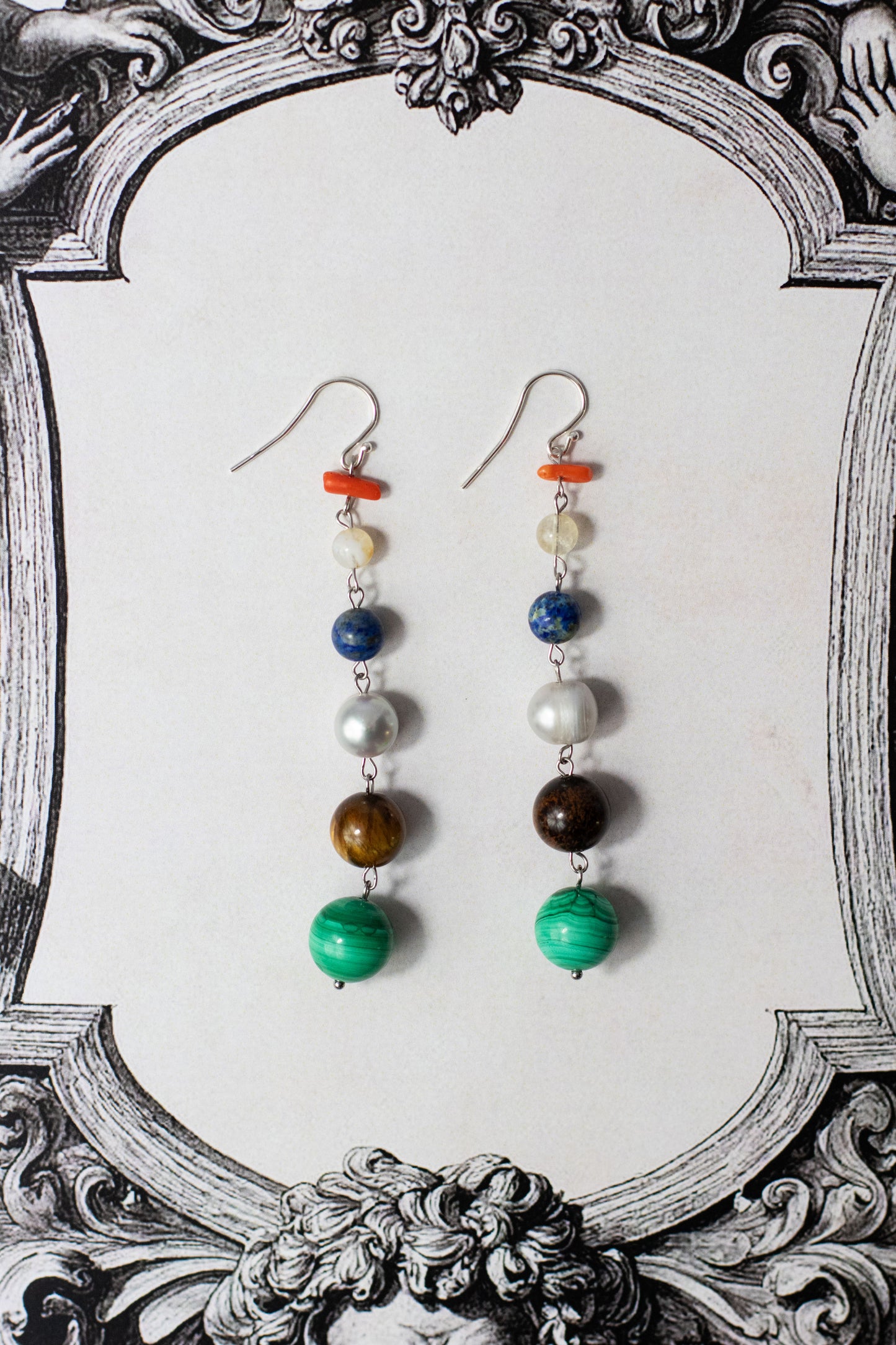 Gemstone earrings