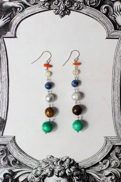 Gemstone earrings