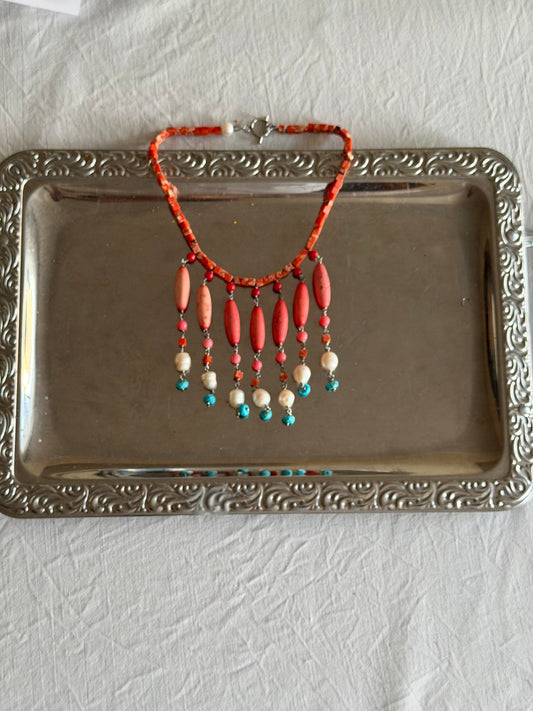 Coral vintage necklace