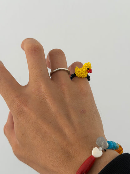 Buck yellow  onyx ring