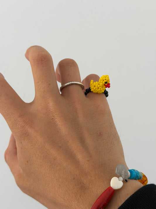 Buck yellow  onyx ring