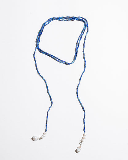 Blue Scarf Necklace