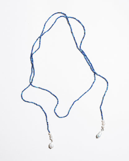 Blue Scarf Necklace