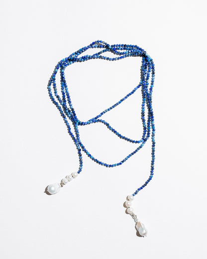 Blue Scarf Necklace