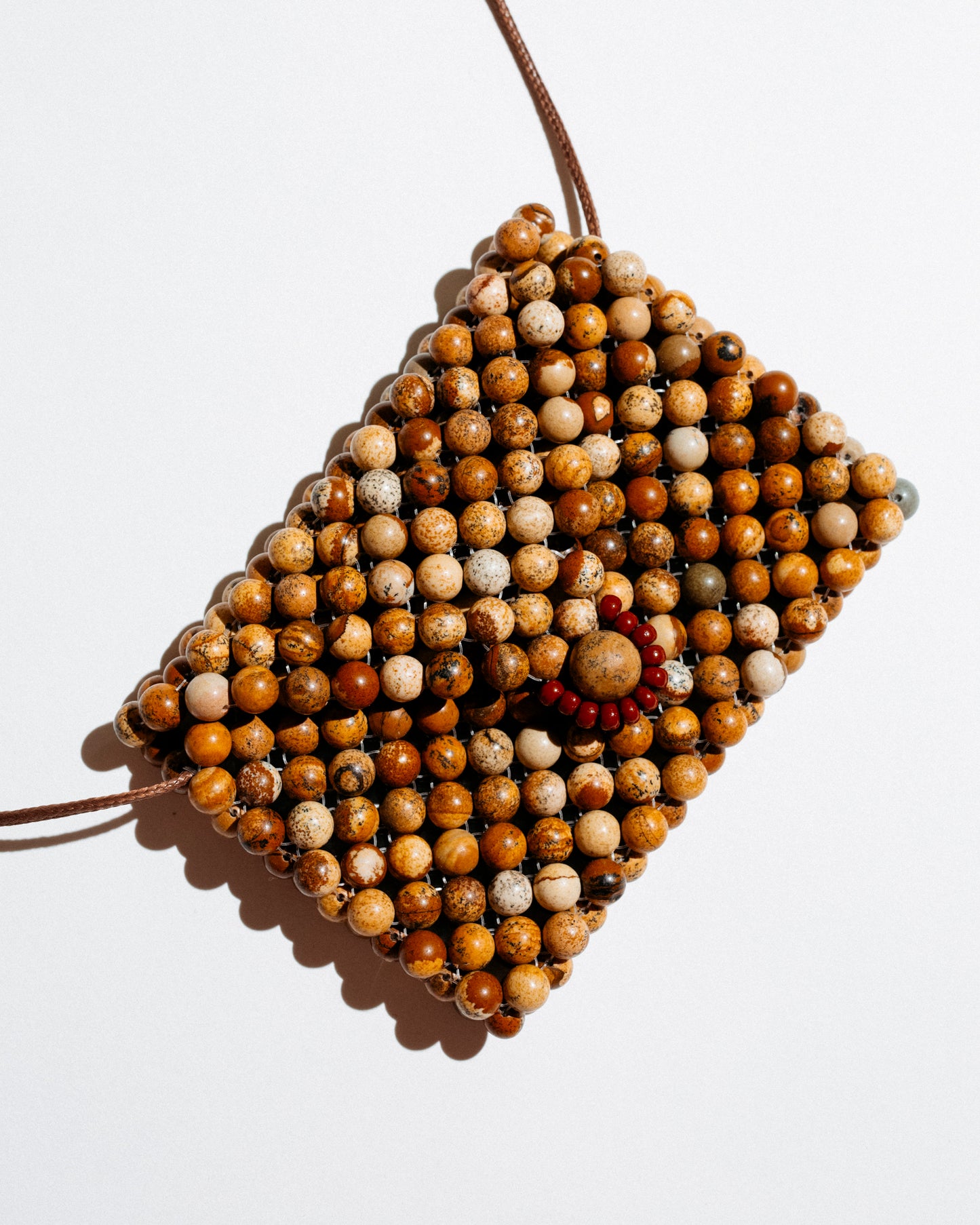 Brown Purse Necklace