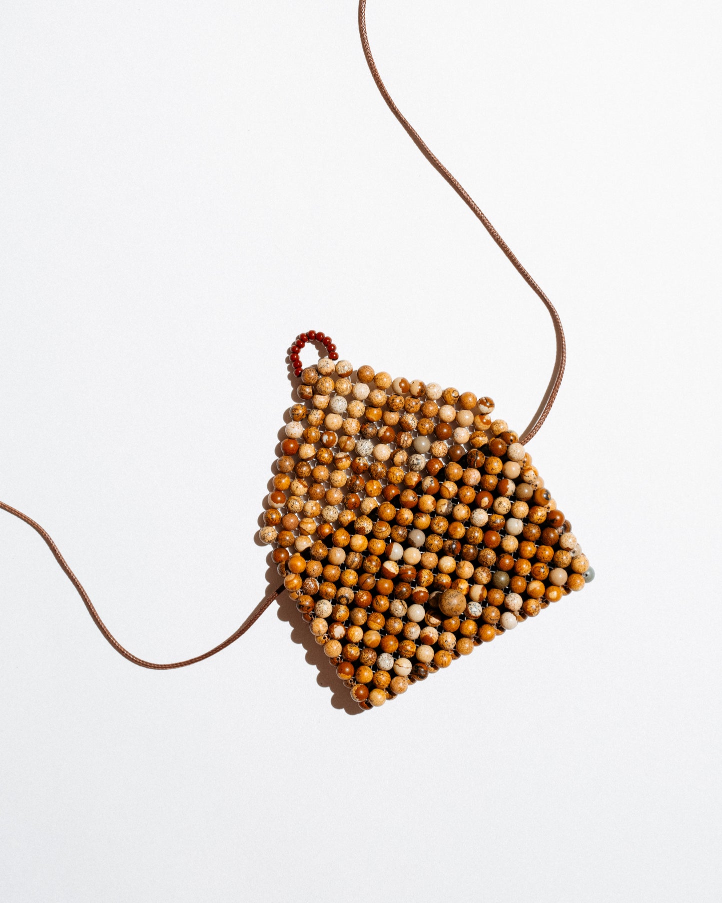 Brown Purse Necklace