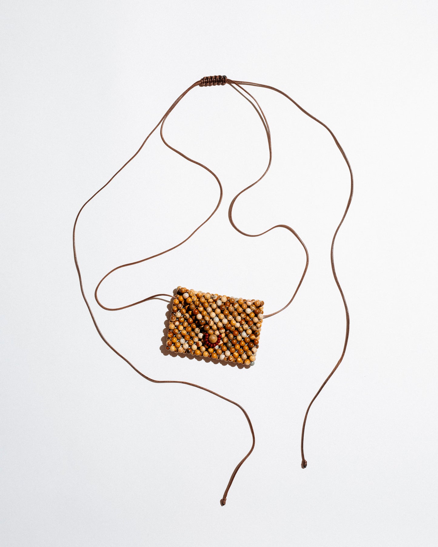 Brown Purse Necklace