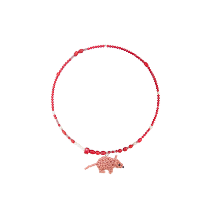 Coral Mouse Necklace