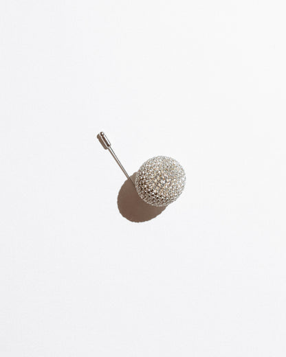 Crystal Sphere Brooch