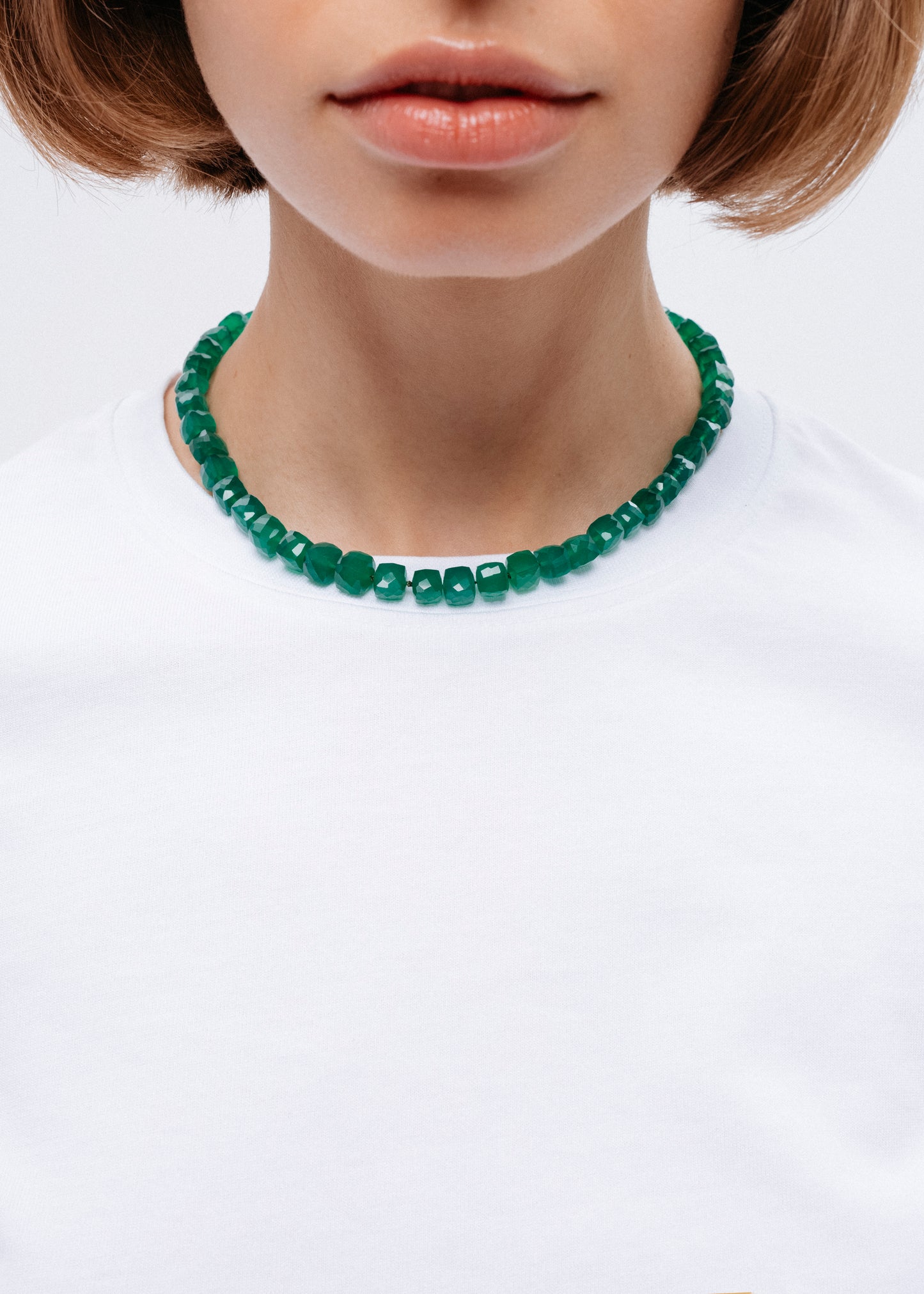 Emerald Agate Necklace