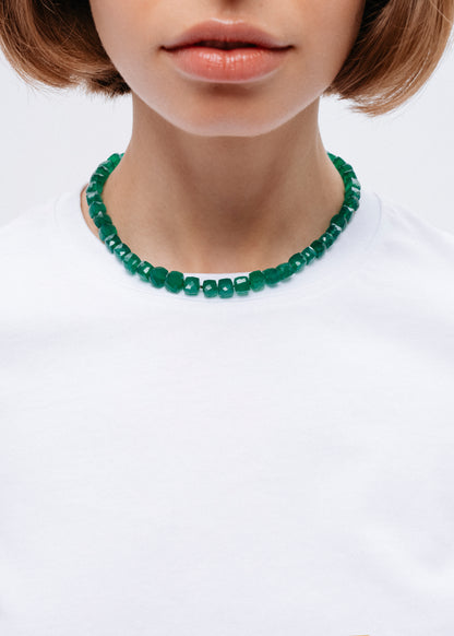 Emerald Agate Necklace