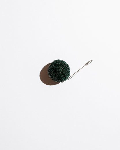 Crystal Sphere Brooch