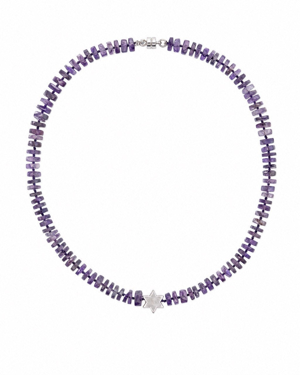 Silver Star Amethyst Choker
