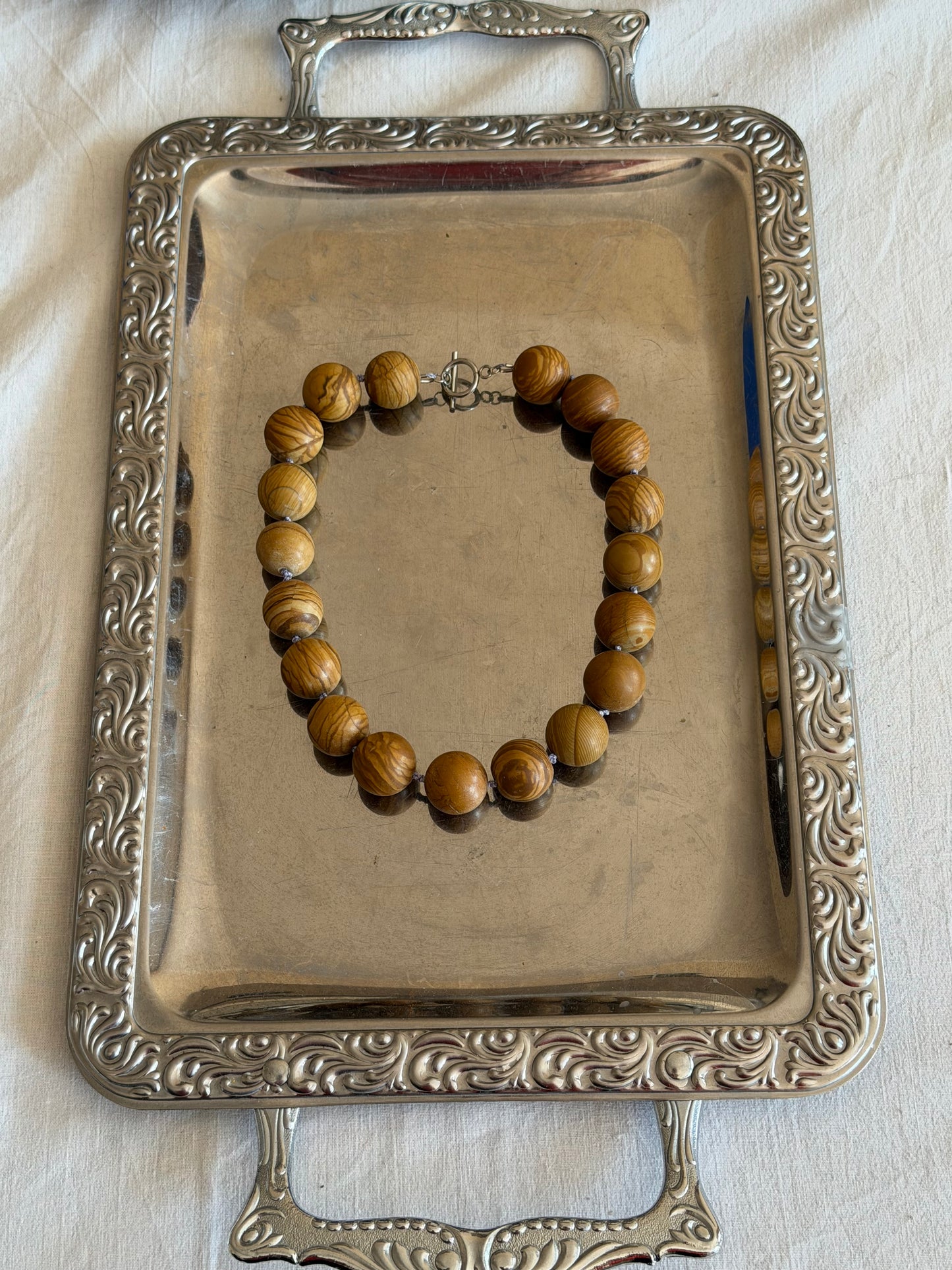 Wood jasper necklace