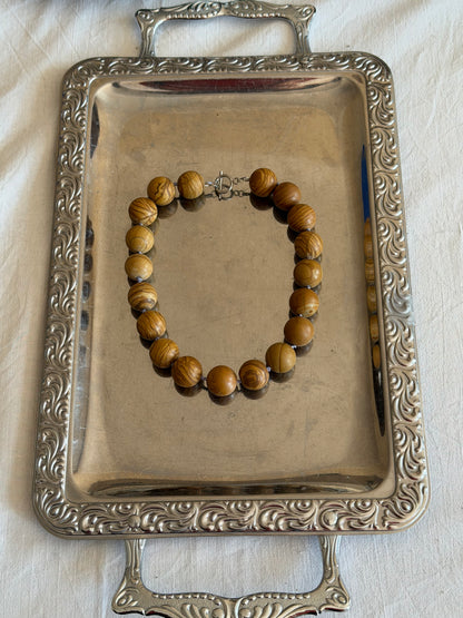 Wood jasper necklace