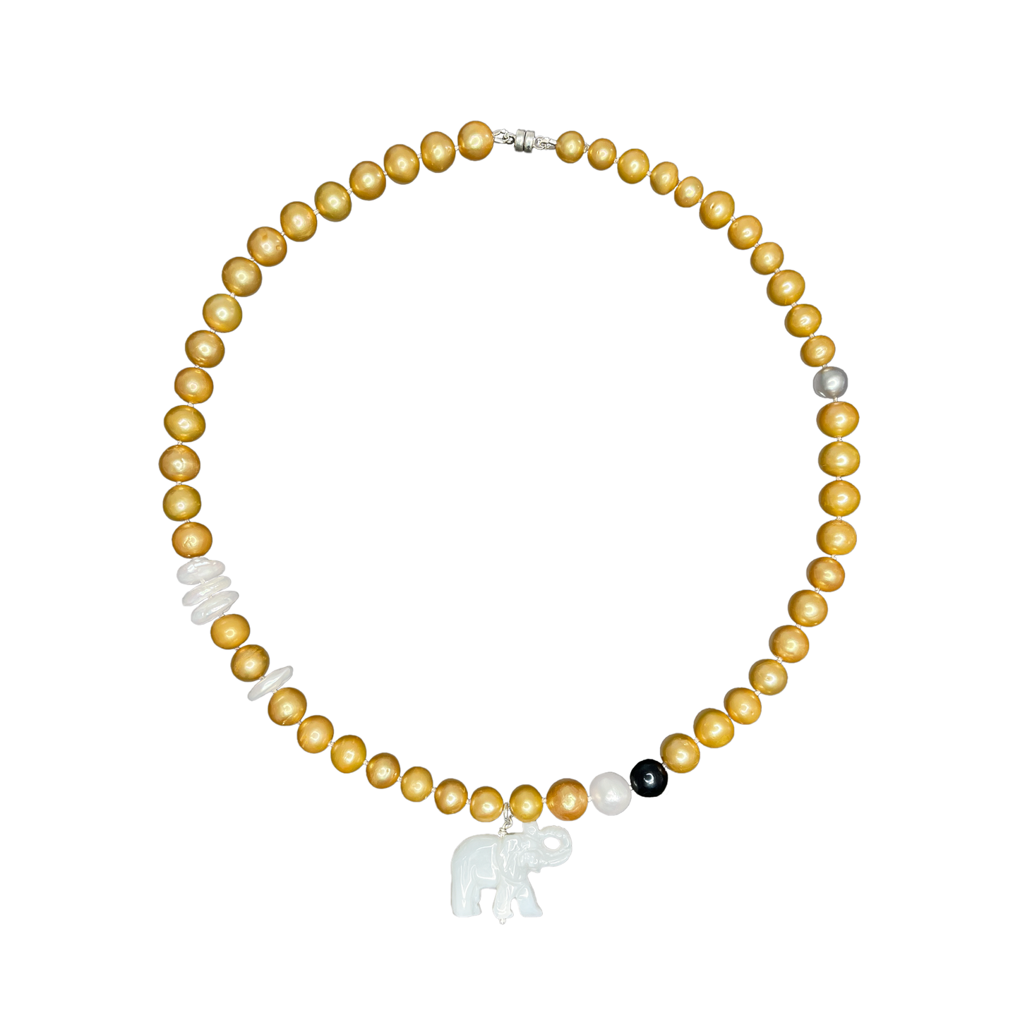 Golden Elephant Necklace