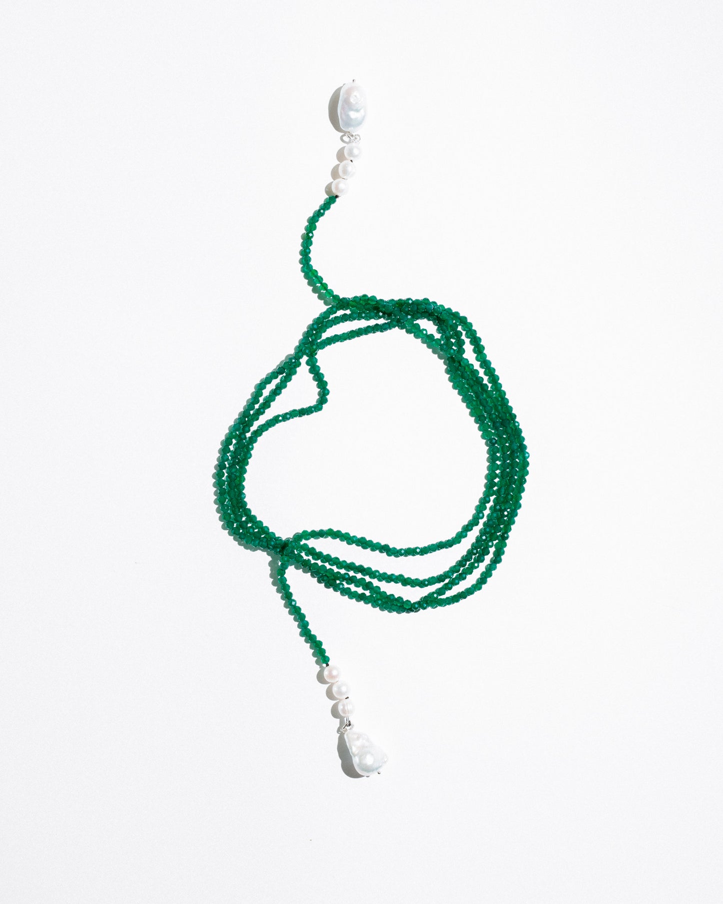 Green Scarf Necklace