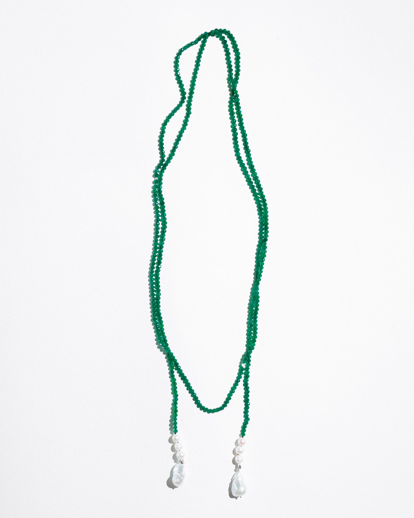 Green Scarf Necklace