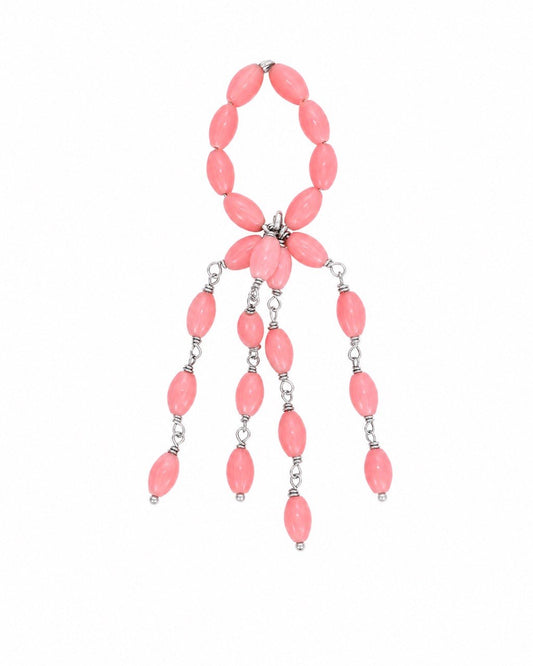 Tassel coral  ring