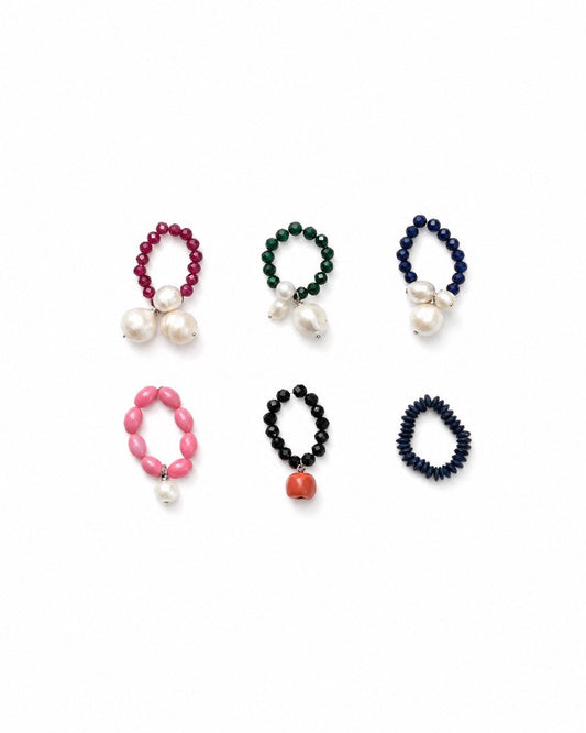 Cosmic Pearl Malachite ring