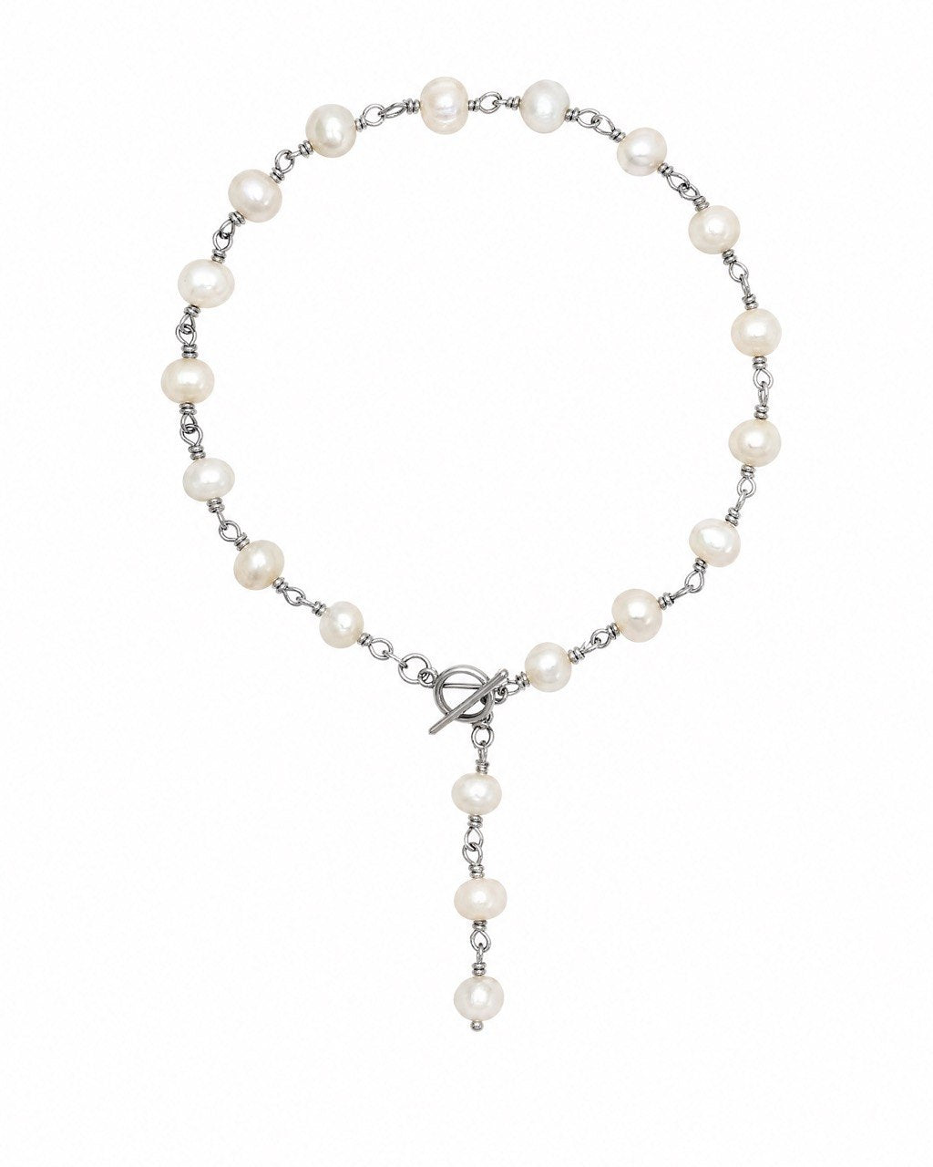 Rosary pearl bracelet