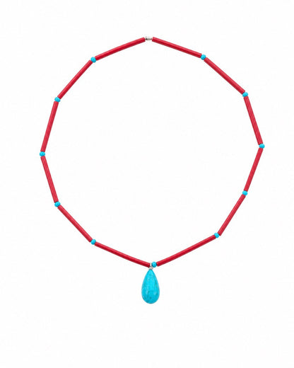 Drop me red beads anklet