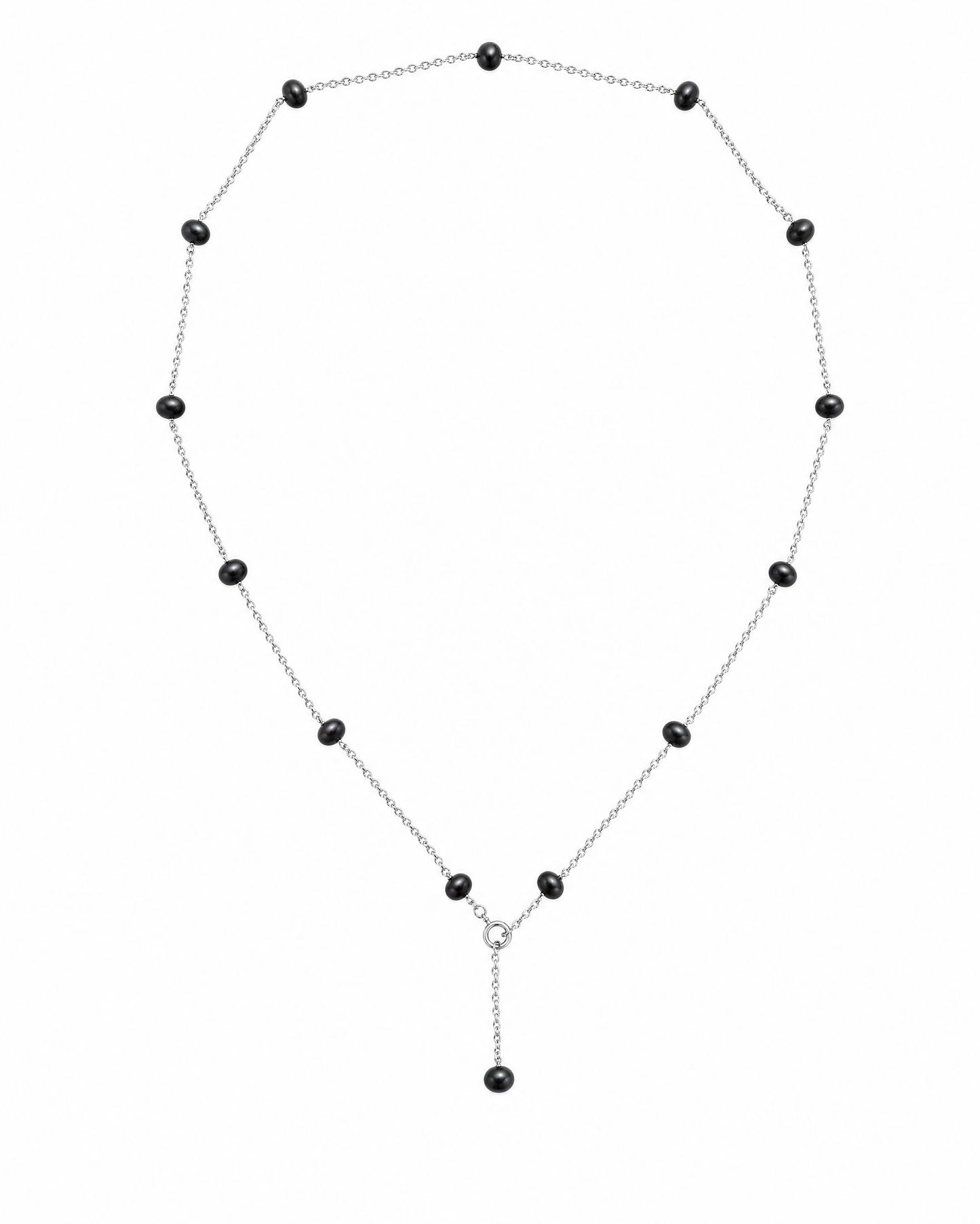 Black pearl chain rosary