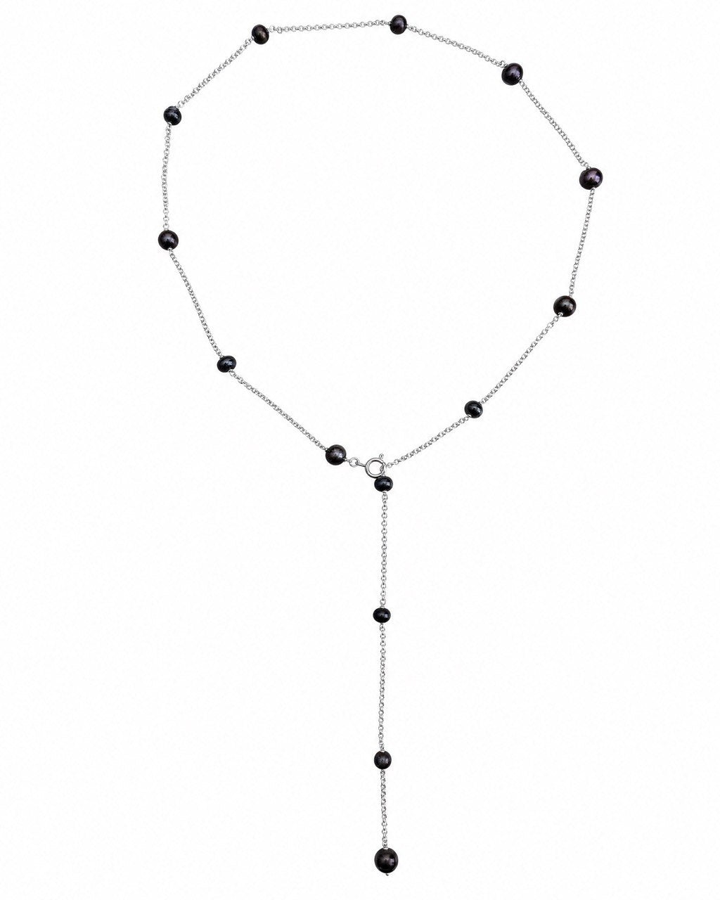 Black pearl chain rosary