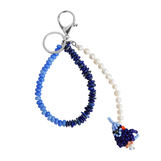 Lapis Bird Key-Ring