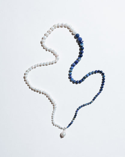 Lapis Lazuli and Pearl Necklace